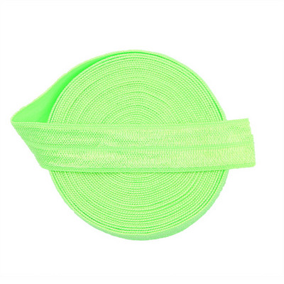 5 jardi 15 mm vienkrāsains, spīdīgs FOE salokāms elastīgs lentes matu lentes Galvas lentes Kleitas dekorēšana DIY šūšanas piederumi