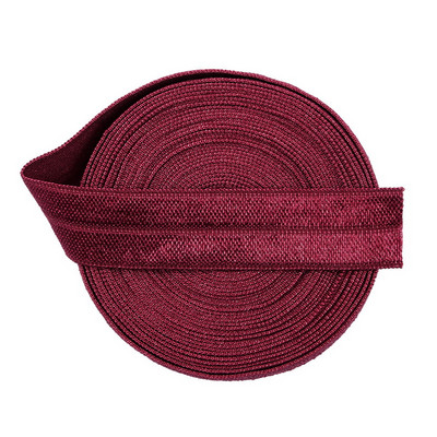 5 jardi 15 mm vienkrāsains, spīdīgs FOE salokāms elastīgs lentes matu lentes Galvas lentes Kleitas dekorēšana DIY šūšanas piederumi