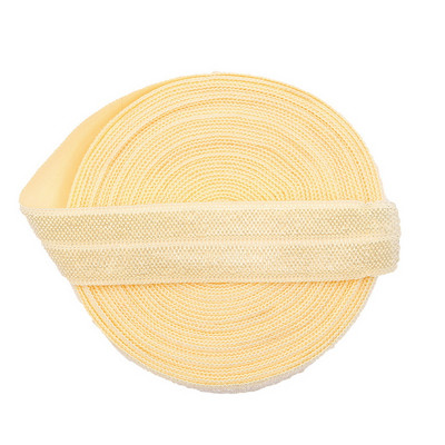 5 jardi 15 mm vienkrāsains, spīdīgs FOE salokāms elastīgs lentes matu lentes Galvas lentes Kleitas dekorēšana DIY šūšanas piederumi