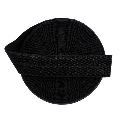 5 jardi 15 mm vienkrāsains, spīdīgs FOE salokāms elastīgs lentes matu lentes Galvas lentes Kleitas dekorēšana DIY šūšanas piederumi