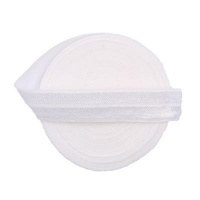 5 jardi 15 mm vienkrāsains, spīdīgs FOE salokāms elastīgs lentes matu lentes Galvas lentes Kleitas dekorēšana DIY šūšanas piederumi