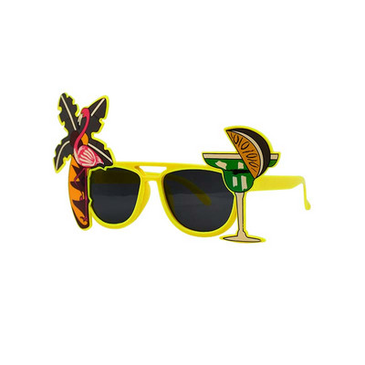 1kom Hawaii Beach Party sunčane naočale Smiješne flamingo sunčane naočale s ananasom Hawaiian Summer Festival Party naočale za djecu