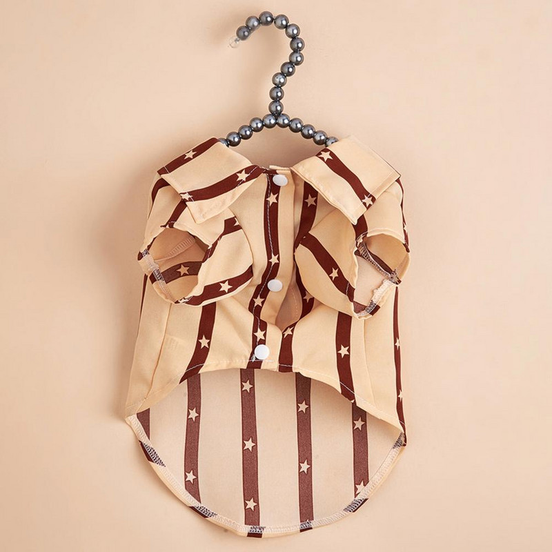 Stilīgs kucēnu krekls suns, mīksts krekls ar apdruku Vasaras suņu drēbes, elpojošs pārsējs