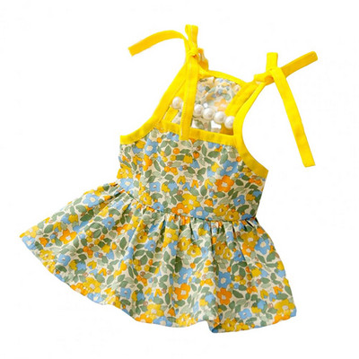 Suņu apģērbi Kokvilnas mājdzīvnieku kleita ādai draudzīga Lieliska suņu bikšturi svārki Mājdzīvnieku vasaras apģērbu mājdzīvnieku aksesuāri