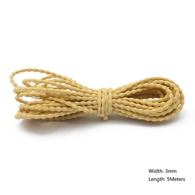 5 metri/partija 2/3/3,5 mm daudzkrāsu augstas kvalitātes elastīga aukla gumijas josla, stiepta virve, elastīga līnija, DIY šūšanas piederumi