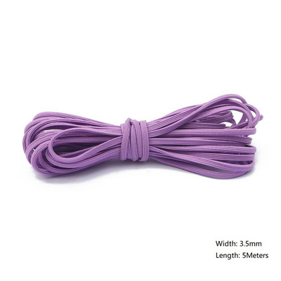 5 metri/partija 2/3/3,5 mm daudzkrāsu augstas kvalitātes elastīga aukla gumijas josla, stiepta virve, elastīga līnija, DIY šūšanas piederumi