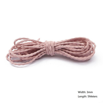 5 metri/partija 2/3/3,5 mm daudzkrāsu augstas kvalitātes elastīga aukla gumijas josla, stiepta virve, elastīga līnija, DIY šūšanas piederumi