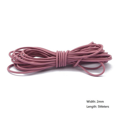 5 metri/partija 2/3/3,5 mm daudzkrāsu augstas kvalitātes elastīga aukla gumijas josla, stiepta virve, elastīga līnija, DIY šūšanas piederumi