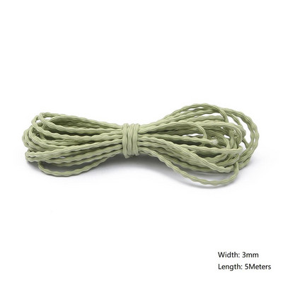 5 metri/partija 2/3/3,5 mm daudzkrāsu augstas kvalitātes elastīga aukla gumijas josla, stiepta virve, elastīga līnija, DIY šūšanas piederumi