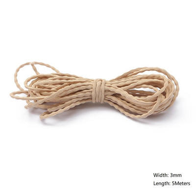 5 metri/partija 2/3/3,5 mm daudzkrāsu augstas kvalitātes elastīga aukla gumijas josla, stiepta virve, elastīga līnija, DIY šūšanas piederumi