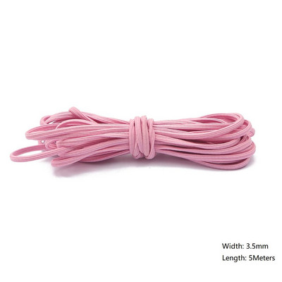 5 metri/partija 2/3/3,5 mm daudzkrāsu augstas kvalitātes elastīga aukla gumijas josla, stiepta virve, elastīga līnija, DIY šūšanas piederumi