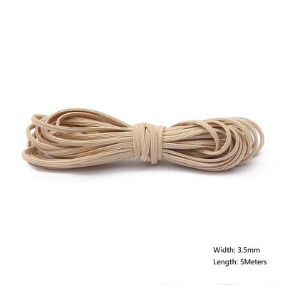 5 metri/partija 2/3/3,5 mm daudzkrāsu augstas kvalitātes elastīga aukla gumijas josla, stiepta virve, elastīga līnija, DIY šūšanas piederumi