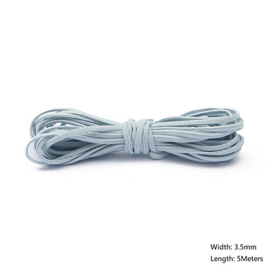 5 metri/partija 2/3/3,5 mm daudzkrāsu augstas kvalitātes elastīga aukla gumijas josla, stiepta virve, elastīga līnija, DIY šūšanas piederumi