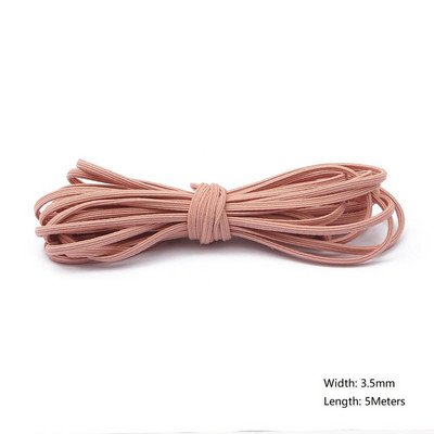 5 metri/partija 2/3/3,5 mm daudzkrāsu augstas kvalitātes elastīga aukla gumijas josla, stiepta virve, elastīga līnija, DIY šūšanas piederumi