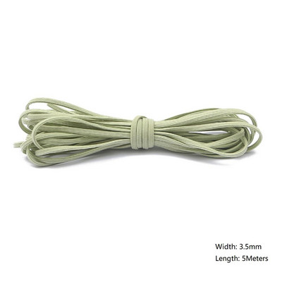 5 metri/partija 2/3/3,5 mm daudzkrāsu augstas kvalitātes elastīga aukla gumijas josla, stiepta virve, elastīga līnija, DIY šūšanas piederumi