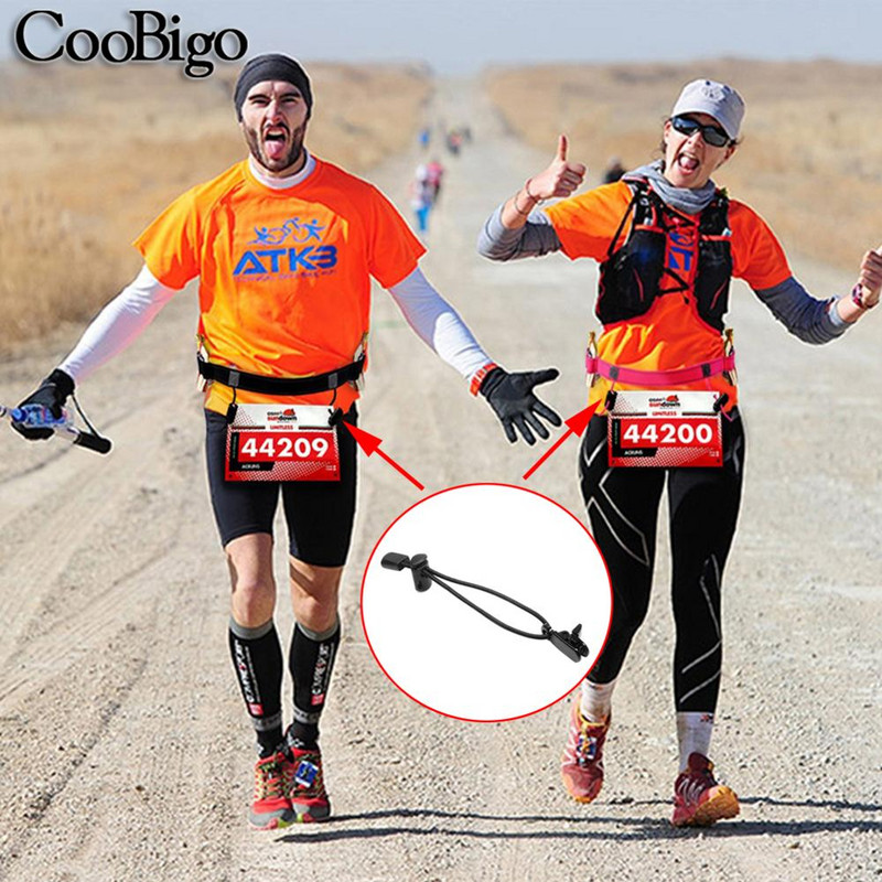 1 τμχ Αριθμός σαλιάρας αγώνα Κλιπ στερέωσης πόρπες θηλιά θηλιά ελαστικό σχοινί για τσάντα μέσης μαραθωνίου τριάθλου τρεξίματος Αξεσουάρ