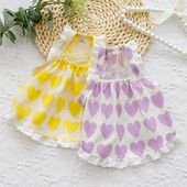 Suņu apģērbi Vasaras suņu kleita maziem un vidējiem suņiem Kaķu mājdzīvnieku veste Pavasara mājdzīvnieku apģērbi Suņu kostīmu piederumi Salda svārku kaķu kleita