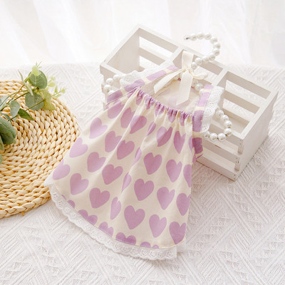 Suņu apģērbi Vasaras suņu kleita maziem un vidējiem suņiem Kaķu mājdzīvnieku veste Pavasara mājdzīvnieku apģērbi Suņu kostīmu piederumi Salda svārku kaķu kleita