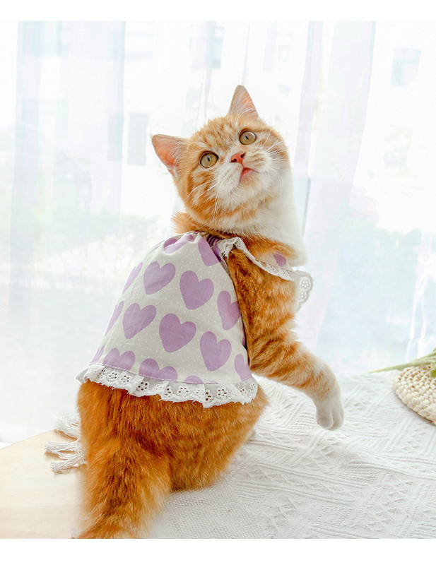 Suņu apģērbi Vasaras suņu kleita maziem un vidējiem suņiem Kaķu mājdzīvnieku veste Pavasara mājdzīvnieku apģērbi Suņu kostīmu piederumi Salda svārku kaķu kleita