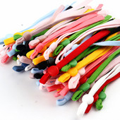 20/50/100 gab plakana maska elastīga gumijas virve auss štrope regulējama DIY mīksta melna šūšanas maska rokdarbu piederumi