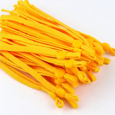 20/50/100 gab plakana maska elastīga gumijas virve auss štrope regulējama DIY mīksta melna šūšanas maska rokdarbu piederumi