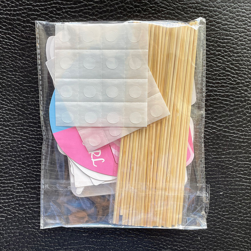 30db Fiús vagy lányos fényképes kellékek Nemek feltárása partikellékek Fiúk Üdvözöljük otthon Oh Baby Shower Dekorációs fogantyú