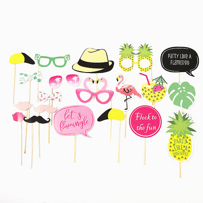 1 Σετ Μονόκερος για Φωτογραφικό Περίπτερο για πάρτι Rainbow Flamingo Mermaid Baby Shower Παιδί Γάμου Γάμος Photobooth Διακόσμηση για πάρτι