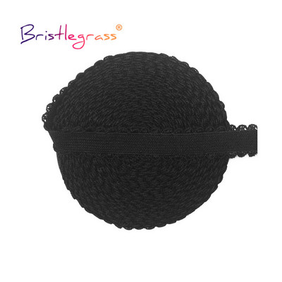 BRISTLEGRASS 2 5 10 Yard 1/2" 13 mm-es Picot Loop fodros dekoratív csipkeszegély, rugalmas spandex szalag szalag hajkötő fehérnemű barkácsvarrás