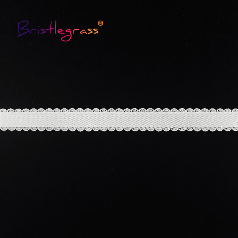 BRISTLEGRASS 2 5 10 Yard 1/2" 13 mm-es Picot Loop fodros dekoratív csipkeszegély, rugalmas spandex szalag szalag hajkötő fehérnemű barkácsvarrás