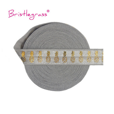 BISTLEGRASS 2 Yard 5/8" 15 mm sirēna ziedu punktu lūpu folijas apdruka, atlocāma elastīga FOE spandekss joslas matu kaklasaites kleita, šūšanas apdare