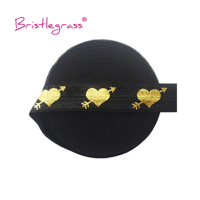 BISTLEGRASS 2 Yard 5/8" 15 mm sirēna ziedu punktu lūpu folijas apdruka, atlocāma elastīga FOE spandekss joslas matu kaklasaites kleita, šūšanas apdare