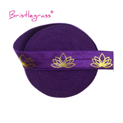 BISTLEGRASS 2 Yard 5/8" 15 mm sirēna ziedu punktu lūpu folijas apdruka, atlocāma elastīga FOE spandekss joslas matu kaklasaites kleita, šūšanas apdare