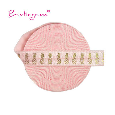 BISTLEGRASS 2 Yard 5/8" 15 mm sirēna ziedu punktu lūpu folijas apdruka, atlocāma elastīga FOE spandekss joslas matu kaklasaites kleita, šūšanas apdare