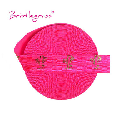 BISTLEGRASS 2 Yard 5/8" 15 mm sirēna ziedu punktu lūpu folijas apdruka, atlocāma elastīga FOE spandekss joslas matu kaklasaites kleita, šūšanas apdare