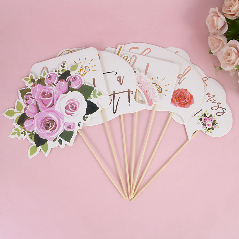 23 gab. Komandas līgava būs papīra foto kabīnes rekvizīti tikko apprecējušies Photo Booth vecmeitu ballītes dekorēšana līgavas duša kāzu ballīšu piederumi