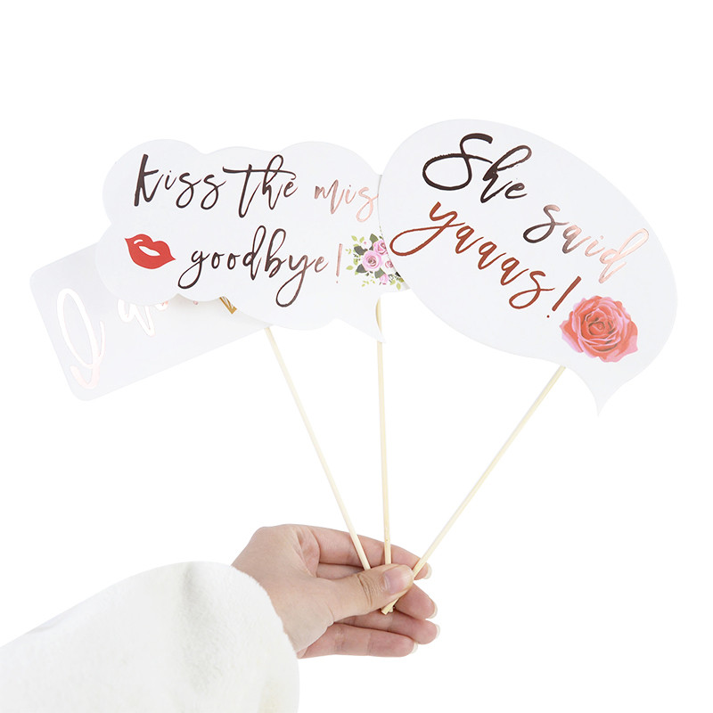 23 gab. Komandas līgava būs papīra foto kabīnes rekvizīti tikko apprecējušies Photo Booth vecmeitu ballītes dekorēšana līgavas duša kāzu ballīšu piederumi