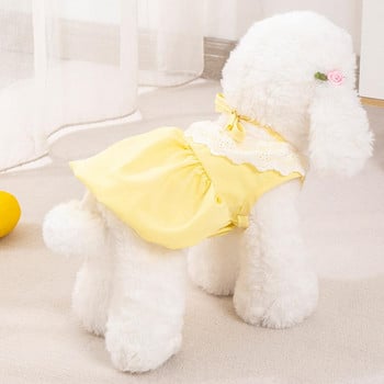 Μόδα φόρεμα για γάτες Αξιολάτρευτο φόρεμα για κατοικίδια με ραφές γιακά φόρεμα για κατοικίδιο σκύλο καλοκαιρινά ρούχα Πριγκίπισσα γάτας
