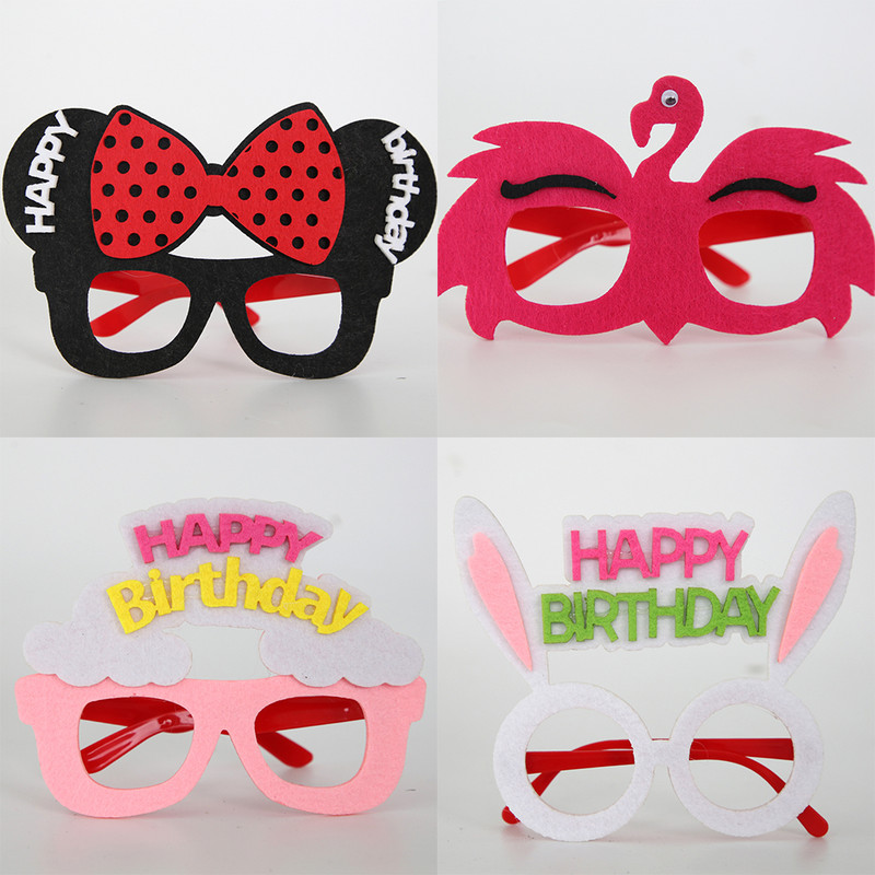2022. gada multfilmas dzimšanas dienas ballītes brilles Daudz laimes dzimšanas dienas rotājumu brilles Bērnu dienai Smieklīgi foto rekvizīti dekorācijas jubileja