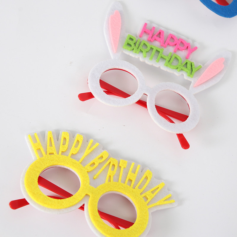 2022. gada multfilmas dzimšanas dienas ballītes brilles Daudz laimes dzimšanas dienas rotājumu brilles Bērnu dienai Smieklīgi foto rekvizīti dekorācijas jubileja