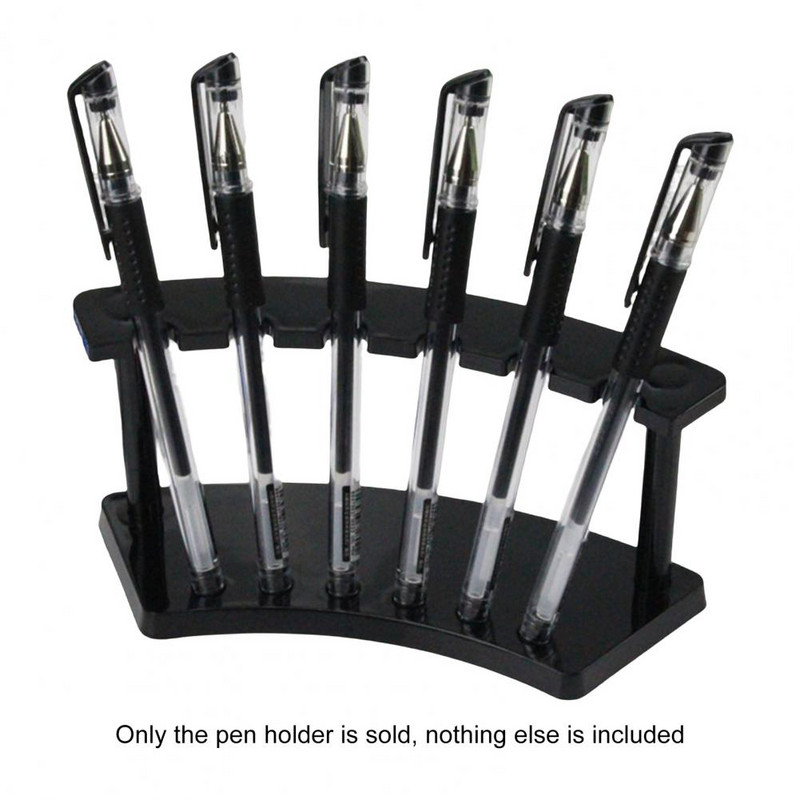 Puikus mini lengvai valomas 6 padėčių rašiklio ekrano laikymo stovas, skirtas parduotuvės pieštukų ekrano stovui.