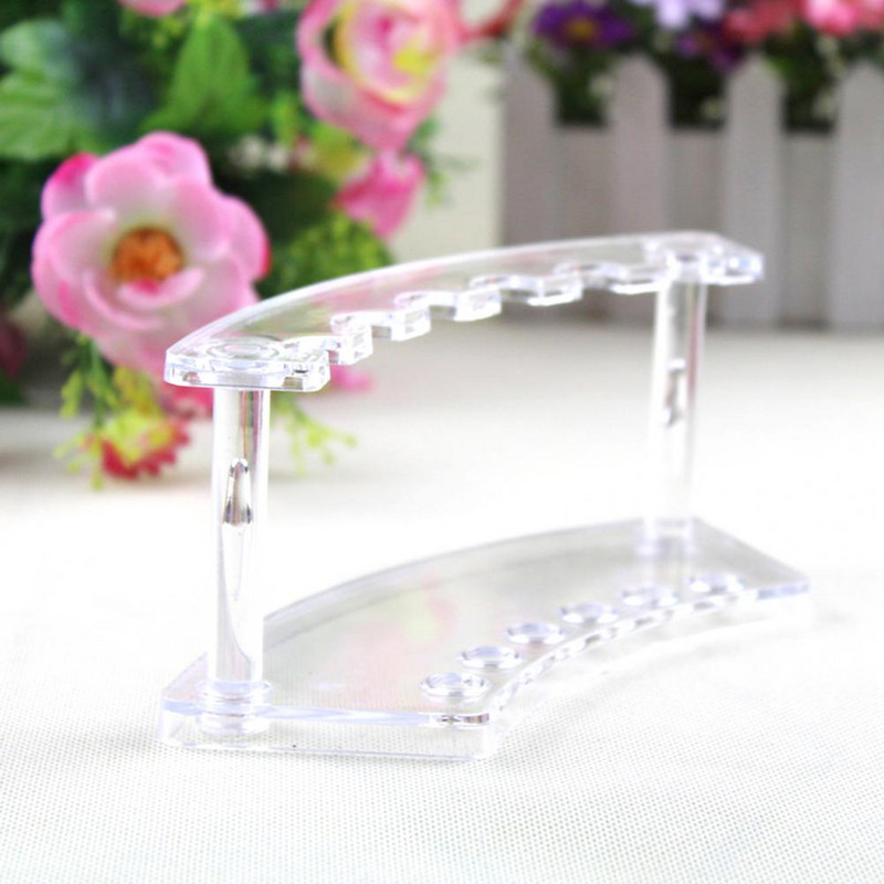 Puikus mini lengvai valomas 6 padėčių rašiklio ekrano laikymo stovas, skirtas parduotuvės pieštukų ekrano stovui.