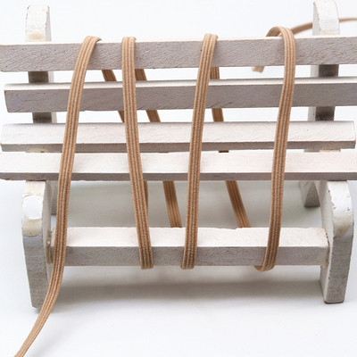 5 m/3 mm krāsaina elastīgā lente neilona elastīga, mājsaimniecības apģērba šūšanas piederumi.