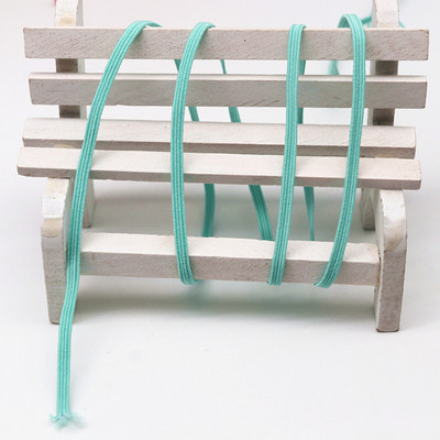 5 m/3 mm krāsaina elastīgā lente neilona elastīga, mājsaimniecības apģērba šūšanas piederumi.