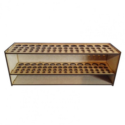 Multifunctional Wooden 67 Holes Makeup Artist Paint Brush Holder Storage Rack Container Box Case Drawing Accessories Home Supply