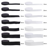 5 Yard 15-44mm varrás gumiszalag fehér fekete nylon széles rugalmas szalag barkács szoknya Ruha nadrág csipke szegély varrás kiegészítők