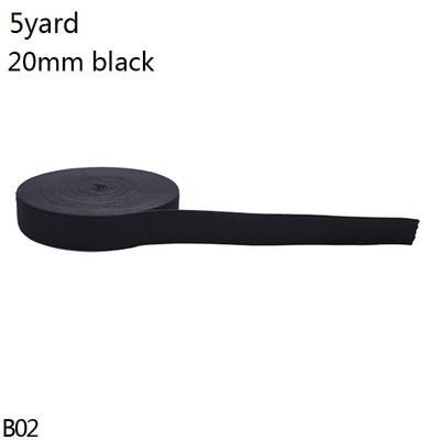 5 Yard 15-44mm varrás gumiszalag fehér fekete nylon széles rugalmas szalag barkács szoknya Ruha nadrág csipke szegély varrás kiegészítők