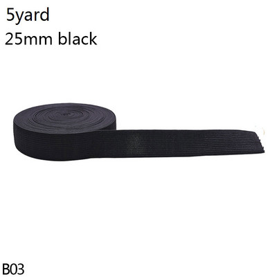 5 Yard 15-44mm varrás gumiszalag fehér fekete nylon széles rugalmas szalag barkács szoknya Ruha nadrág csipke szegély varrás kiegészítők