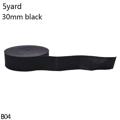 5 Yard 15-44mm varrás gumiszalag fehér fekete nylon széles rugalmas szalag barkács szoknya Ruha nadrág csipke szegély varrás kiegészítők