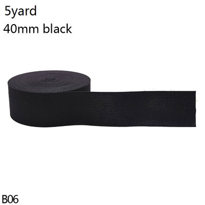 5 Yard 15-44mm varrás gumiszalag fehér fekete nylon széles rugalmas szalag barkács szoknya Ruha nadrág csipke szegély varrás kiegészítők