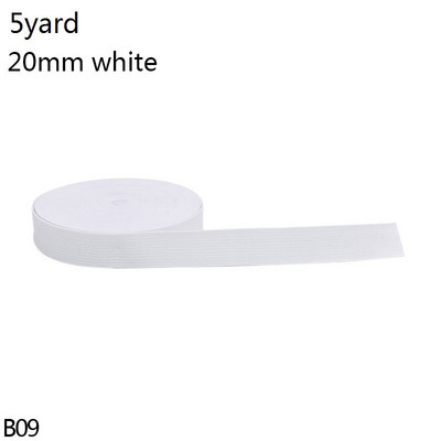 5 Yard 15-44mm varrás gumiszalag fehér fekete nylon széles rugalmas szalag barkács szoknya Ruha nadrág csipke szegély varrás kiegészítők